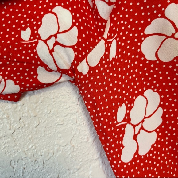 Boden Ruth Rosehip Primrose Floral Midi Dress Red Polka Dot 2R - Picture 14 of 15